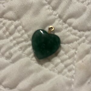 Green crystal Heart Pendant